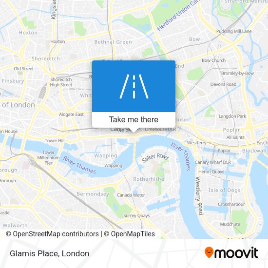 Glamis Place map