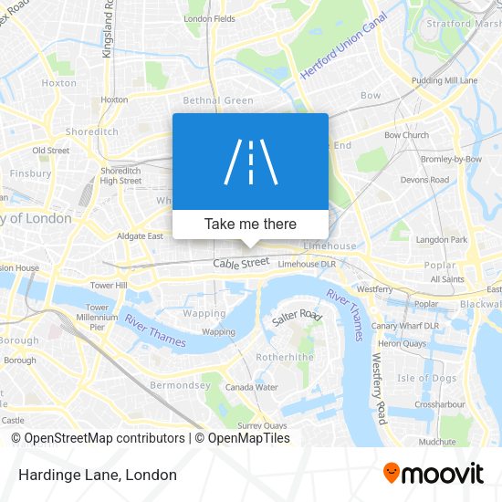Hardinge Lane map