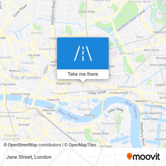 Jane Street map