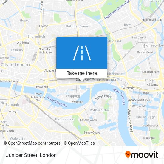 Juniper Street map