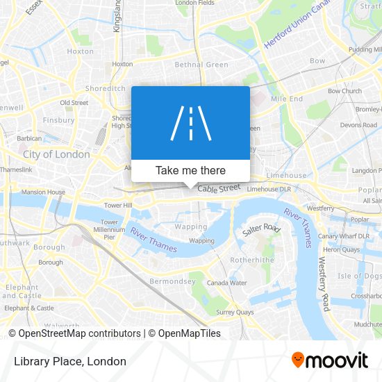 Library Place map