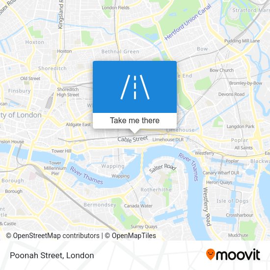 Poonah Street map