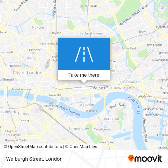 Walburgh Street map