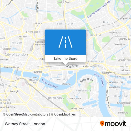 Watney Street map