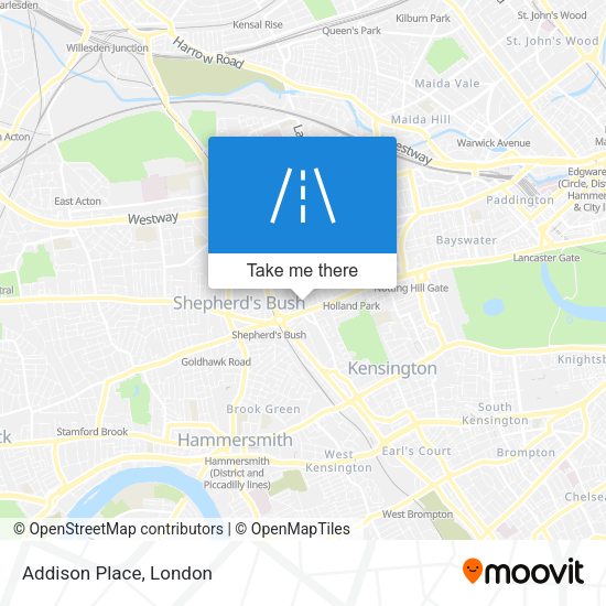 Addison Place map