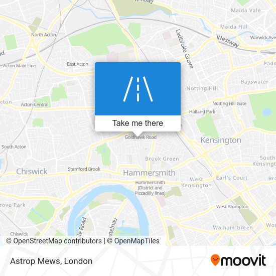 Astrop Mews map