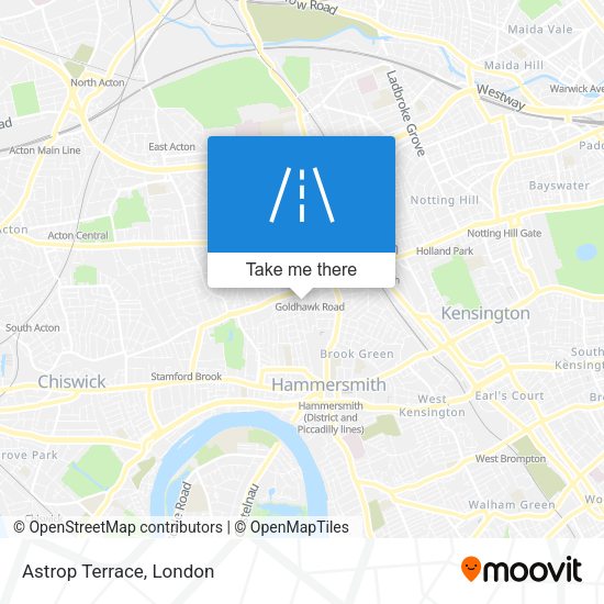 Astrop Terrace map