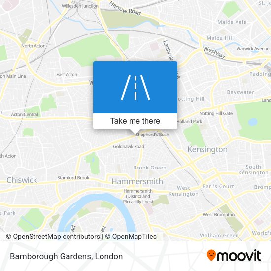 Bamborough Gardens map