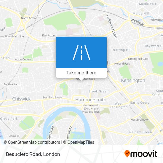 Beauclerc Road map