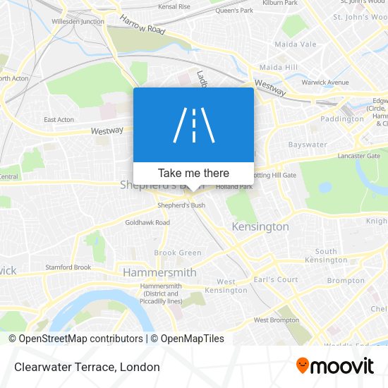 Clearwater Terrace map