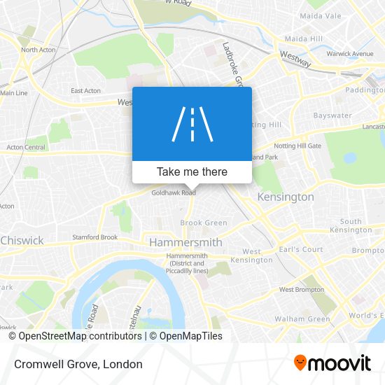 Cromwell Grove map