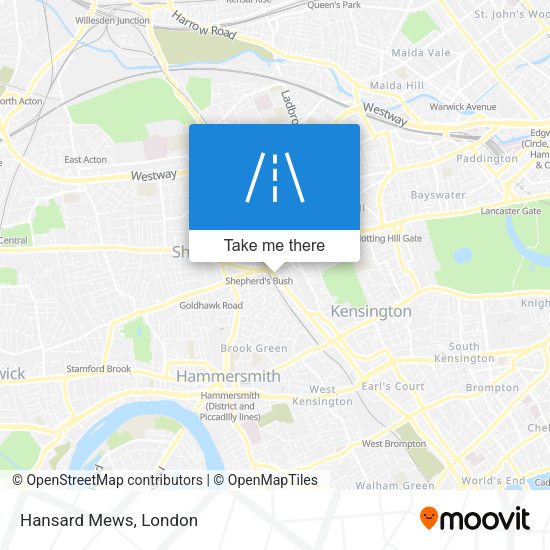 Hansard Mews map
