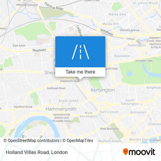 Holland Villas Road map
