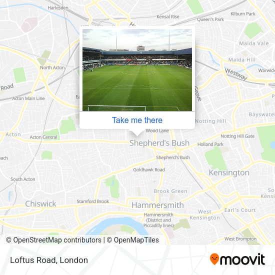Loftus Road map