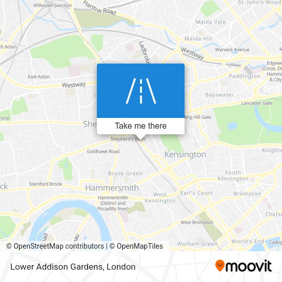 Lower Addison Gardens map