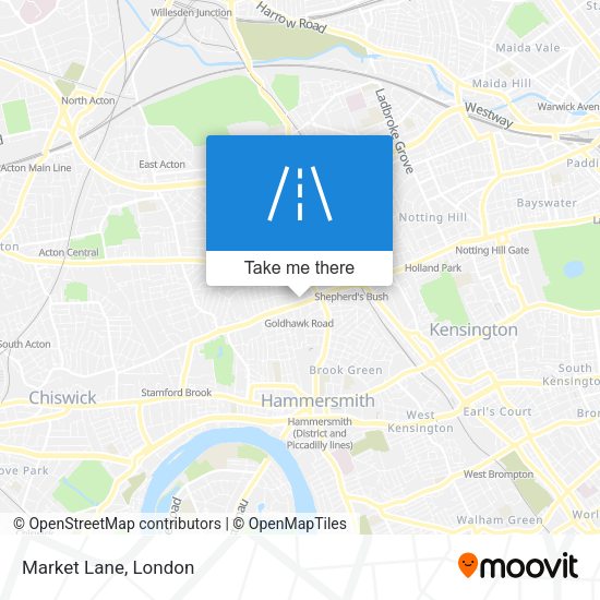 Market Lane map