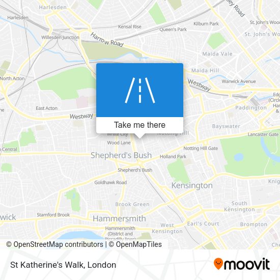 St Katherine's Walk map