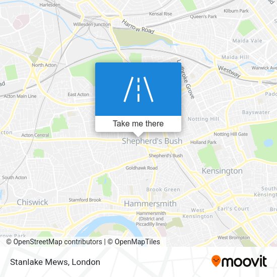 Stanlake Mews map