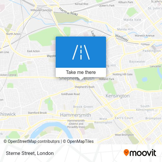 Sterne Street map