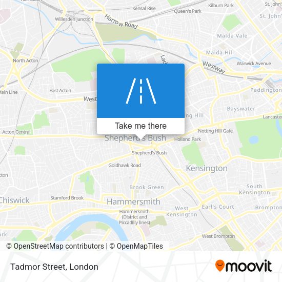 Tadmor Street map