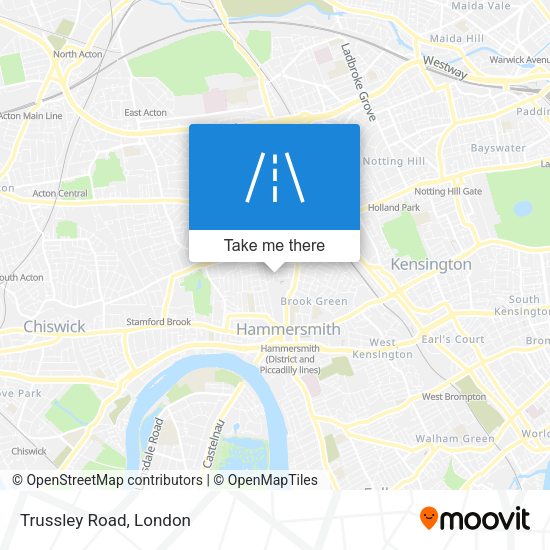 Trussley Road map