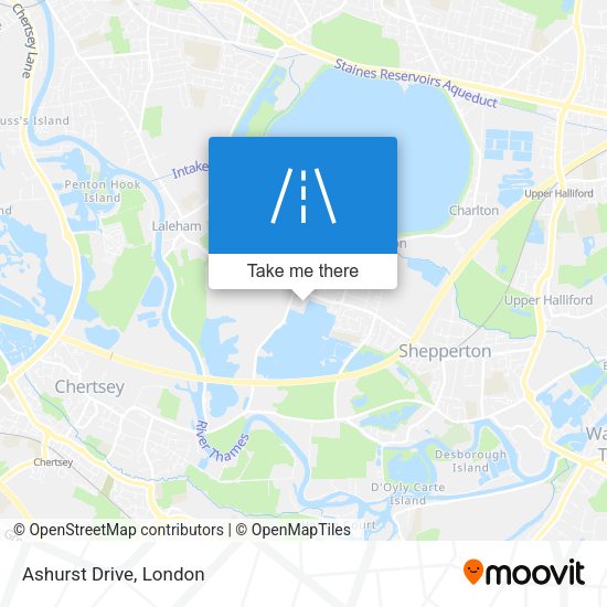 Ashurst Drive map