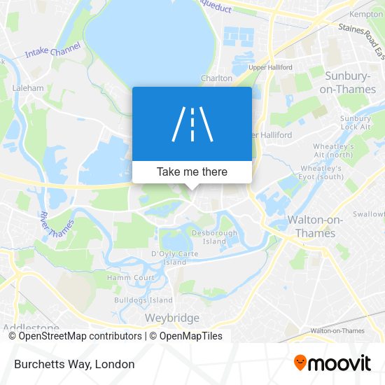 Burchetts Way map