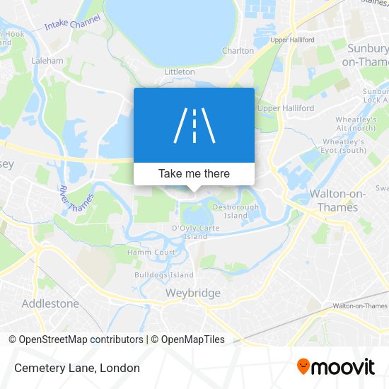 Cemetery Lane map