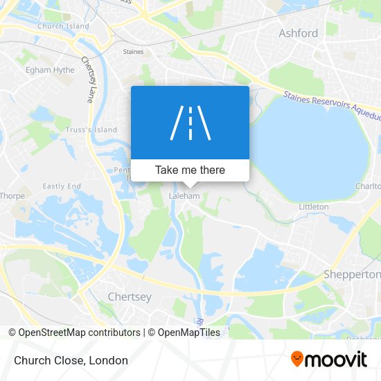 Church Close map