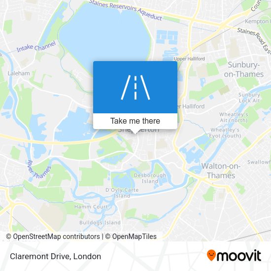 Claremont Drive map