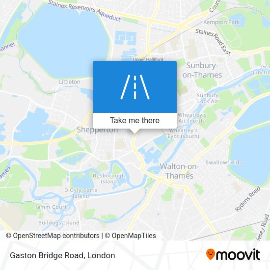 Gaston Bridge Road map