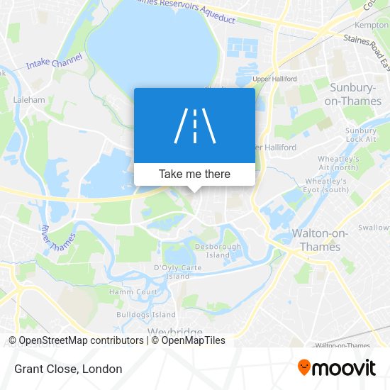 Grant Close map