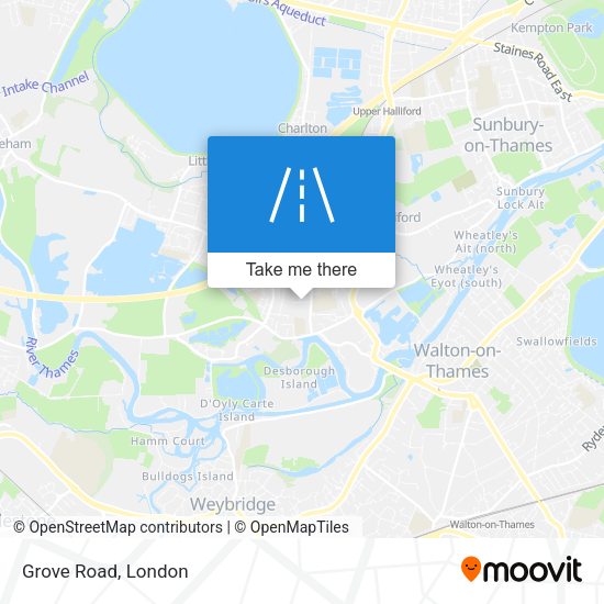 Grove Road map