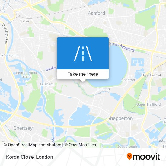 Korda Close map