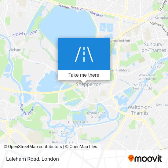 Laleham Road map