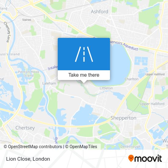 Lion Close map