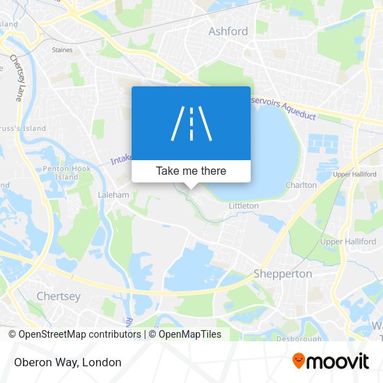 Oberon Way map