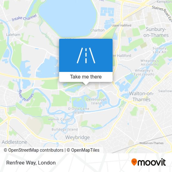 Renfree Way map
