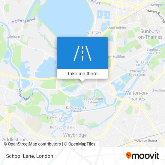 School Lane map