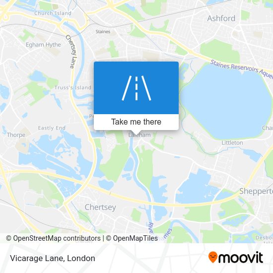 Vicarage Lane map