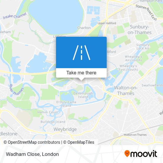 Wadham Close map