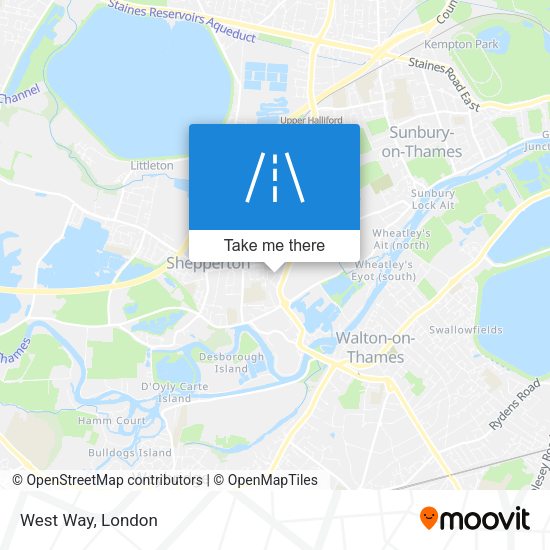 West Way map