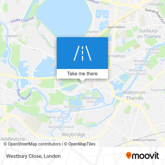 Westbury Close map