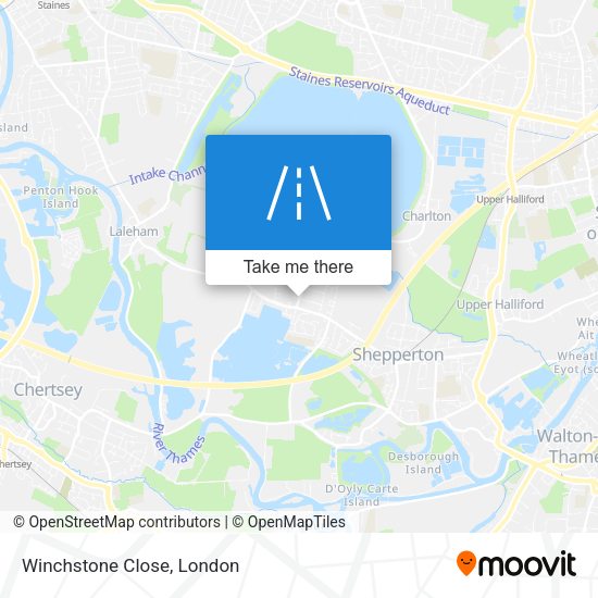Winchstone Close map
