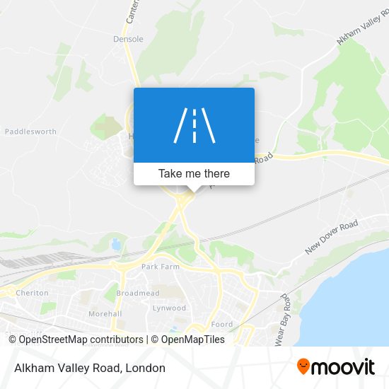 Alkham Valley Road map