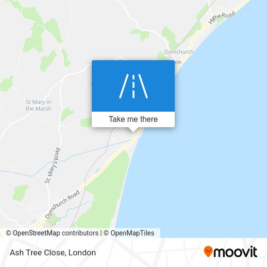 Ash Tree Close map