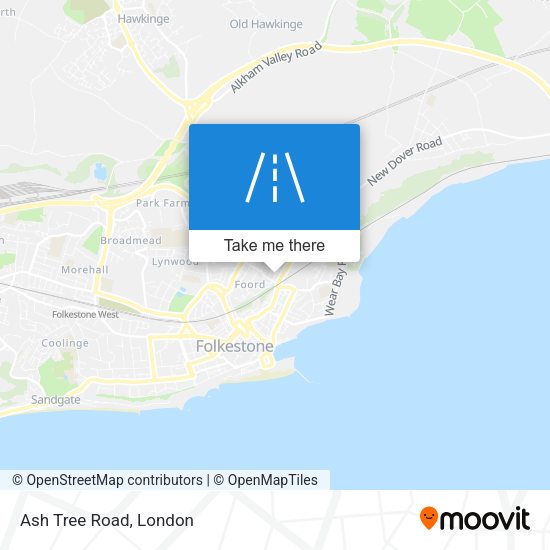 Ash Tree Road map