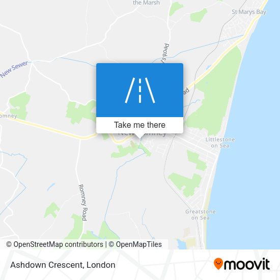 Ashdown Crescent map