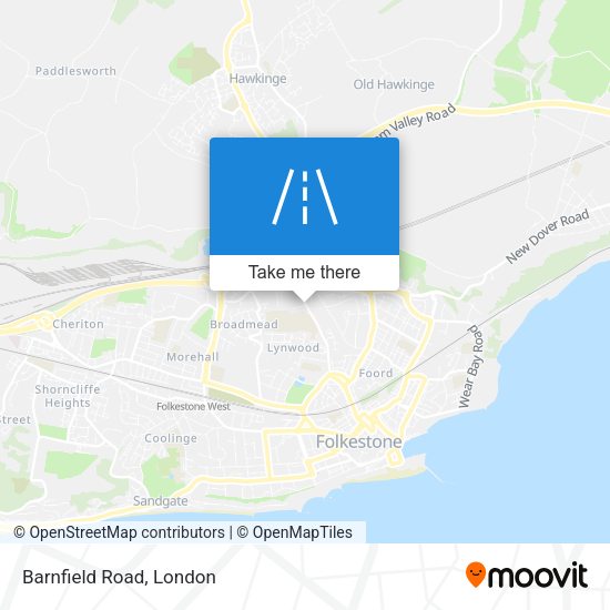 Barnfield Road map