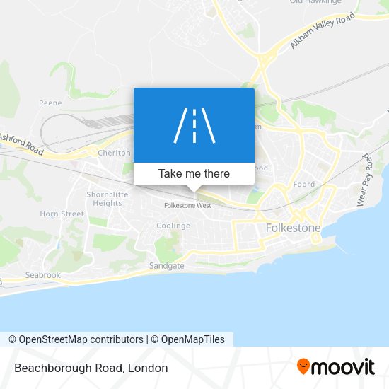 Beachborough Road map